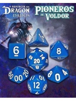 Dados Pioneros de Voldor: Azul Erekar de Nosolorol en Dados | La Cueva Roja