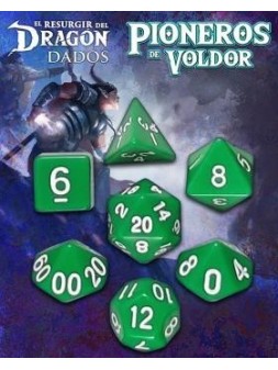 Dados Pioneros de Voldor: Verde Saurania de Nosolorol en Dados | La Cueva Roja