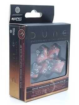 Dados Dune: Harkonnen (Rojos) de Nosolorol en Dados | La Cueva Roja