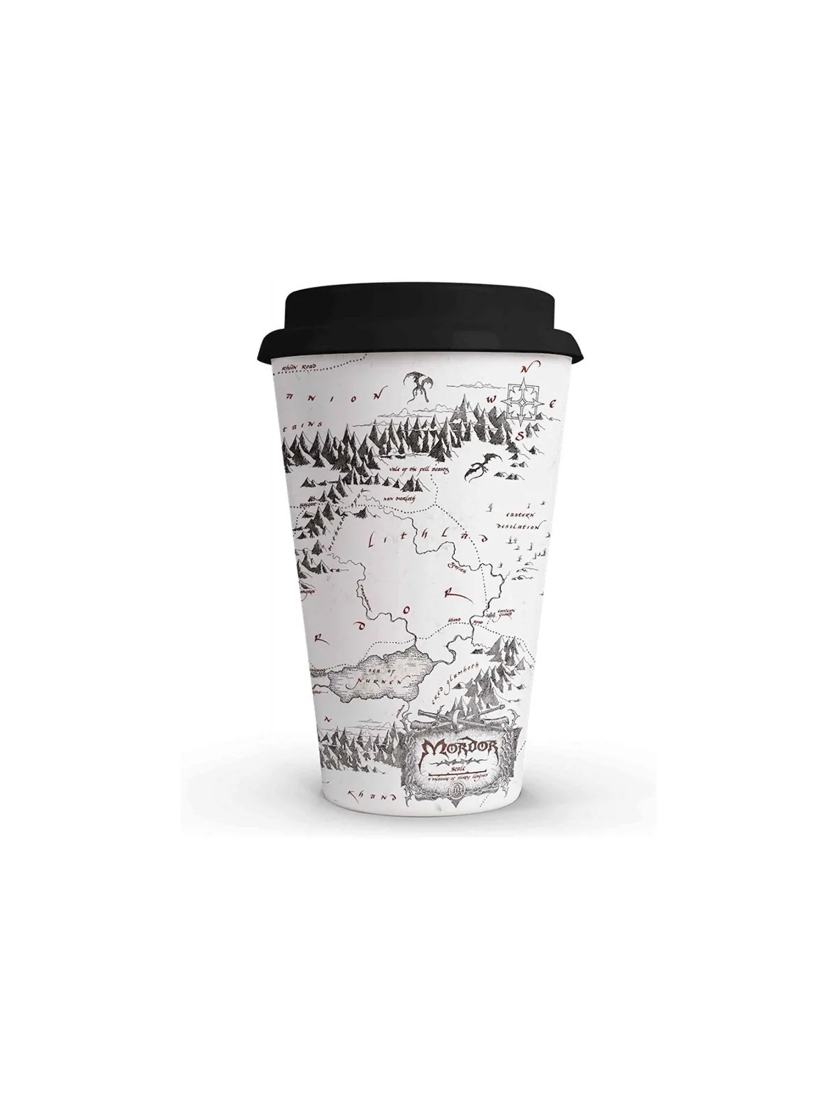 Comprar Vaso de Café Mapa Mordor El Señor de los Anillos barato al mej