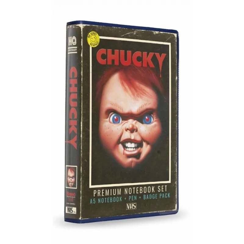 Comprar Chucky VHS (Libreta, Chapas y Boligrafo) barato al mejor preci
