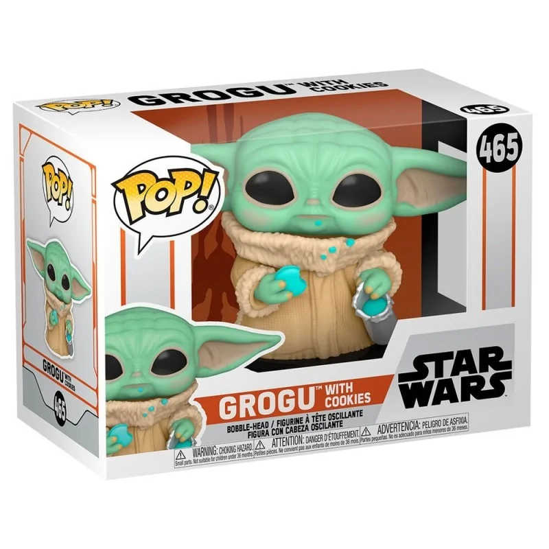 Compra Funko Pop Stars Wars The Mandalorian Grogu Baby con Galleta (46