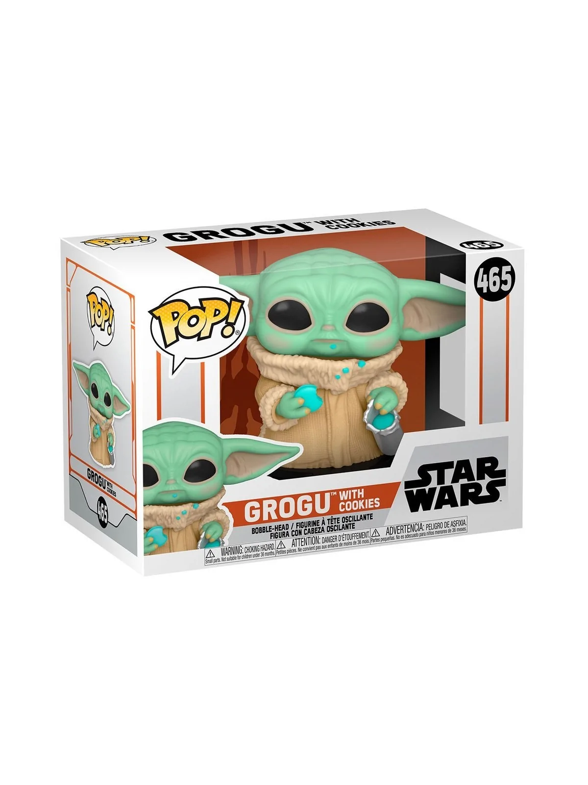 Compra Funko Pop Stars Wars The Mandalorian Grogu Baby con Galleta (46