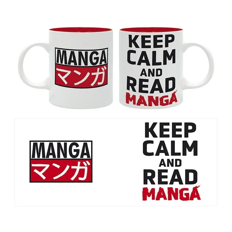 Comprar Taza Keep Calm and Read Manga Asian Art - 320 ml barato al mej