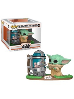 Funko POP! Star Wars Mandalorian Baby Yoda con Tarro Huevos (407) de Funko en Funko Pop | La Cueva Roja