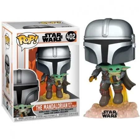 Comprar Funko POP! Star Wars Mandalorian Volando con Jet & Baby Yoda (