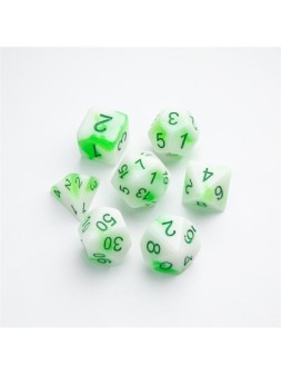 Toxic Stones RPG Dice Set (7 pcs) de Gamegenic en Dados | La Cueva Roja