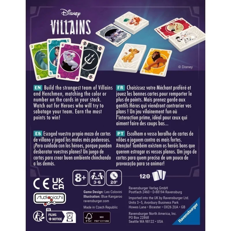 Comprar Disney Villains: The Card Game barato al mejor precio 12,56 € 