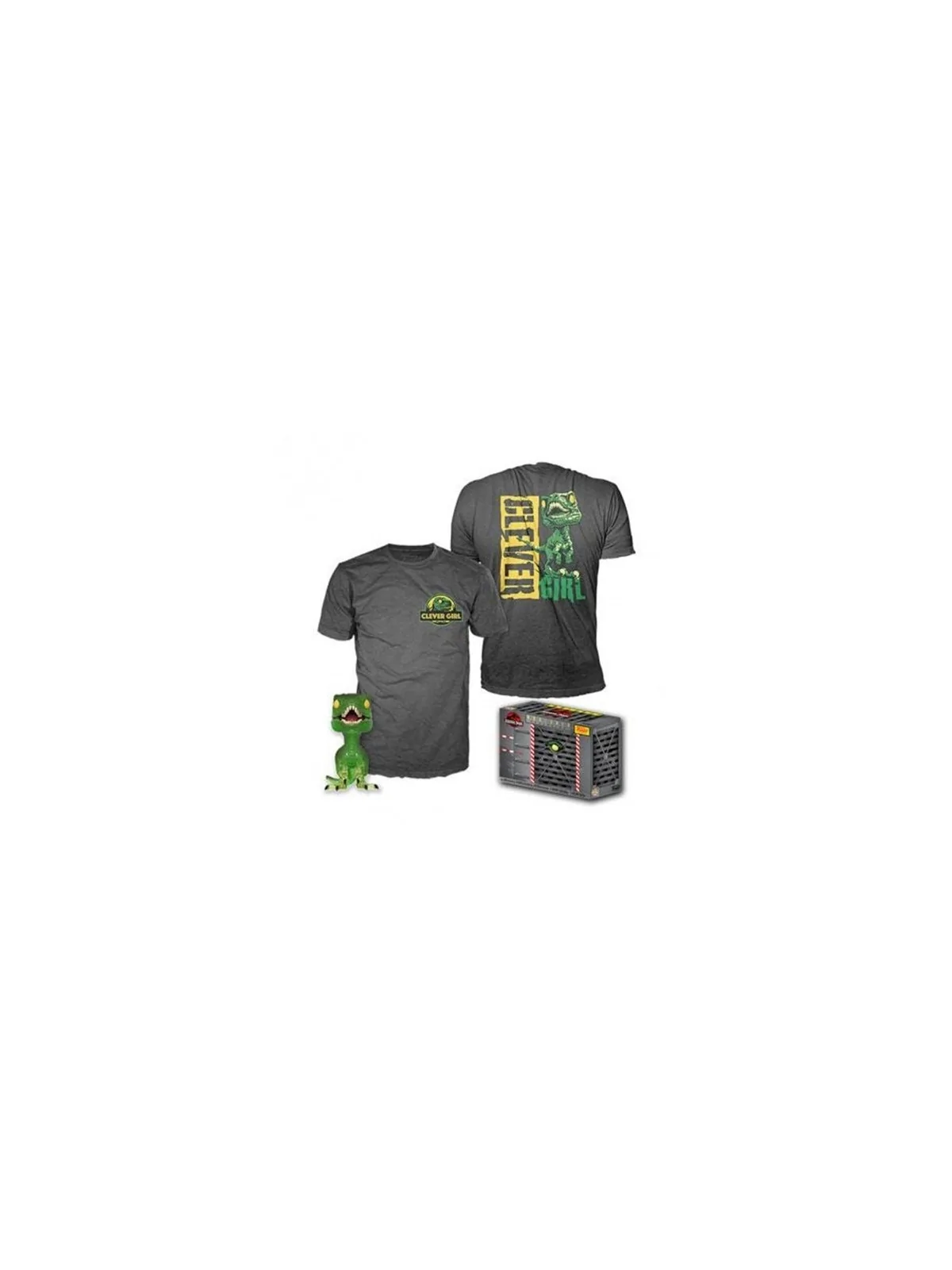 Comprar Pop&Tee Jurassic Park Clever Raptor Funko+Camiseta barato al m