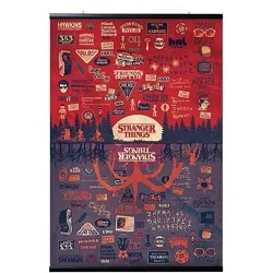 Compra Pack Colgador con Poster Stranger Things The Upside Down de Gru