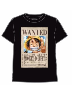 Camiseta One Piece Wanted de Last Level en Ropa | La Cueva Roja