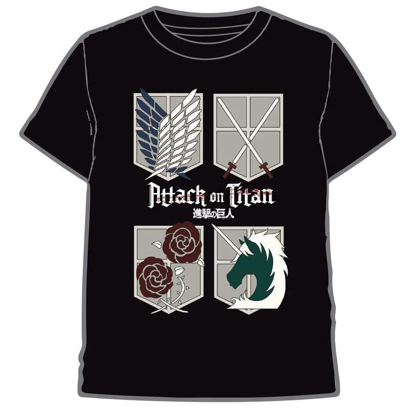 Comprar Camiseta Logos Attack on Titan Adulto barato al mejor precio 1