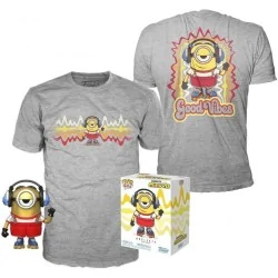 Compra Set Funko POP! & Tee Minions Roller Skating Stuart Metallic Exc