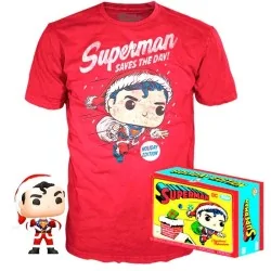 Compra Set Funko POP! & Tee DC Comics Superman Exclusive Flocked de Fu