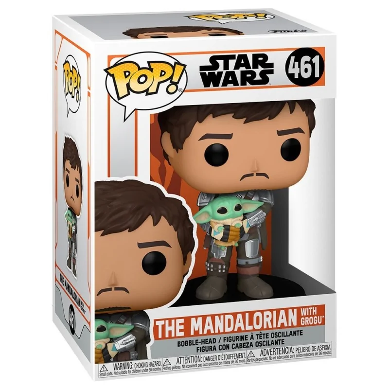 Comprar Funko POP! Star Wars Mandalorian Mando Holding Child (461) bar