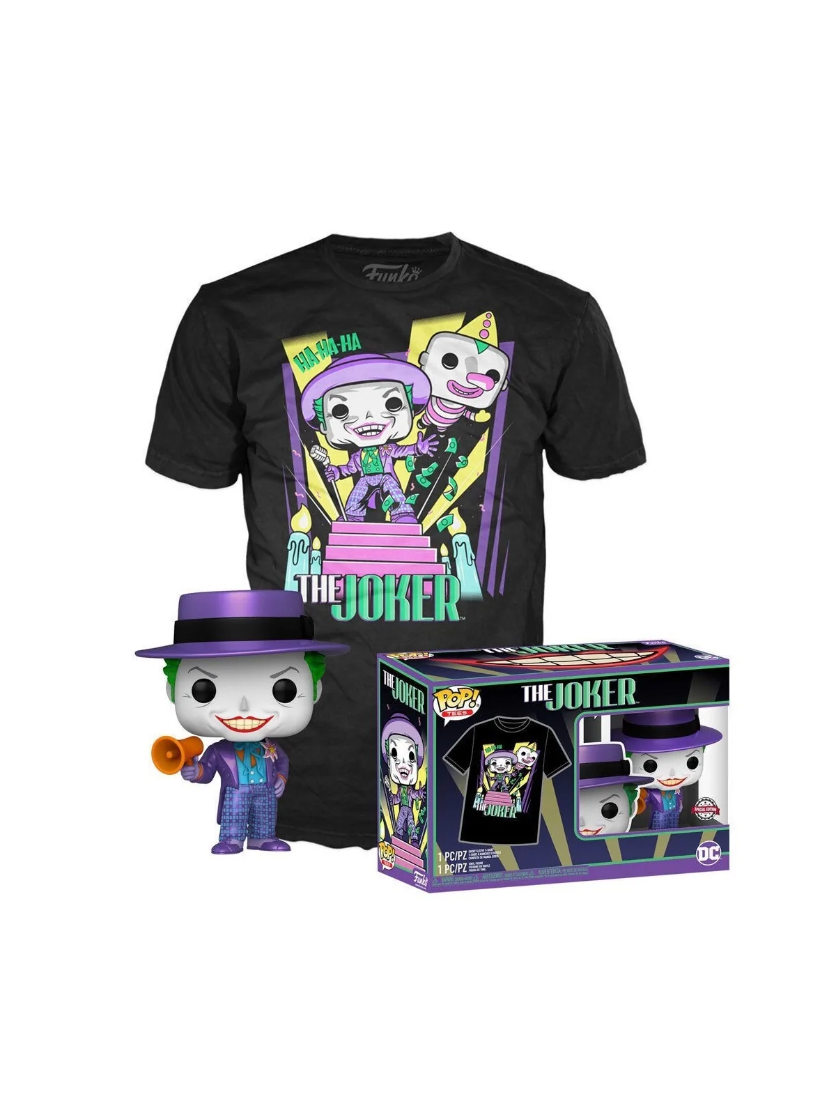 Comprar Set Funko POP! & Tee DC Comics Batman The Joker barato al mejo