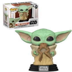 Compra Funko POP! Star Wars The Mandalorian Baby Yoda con Rana (379) d
