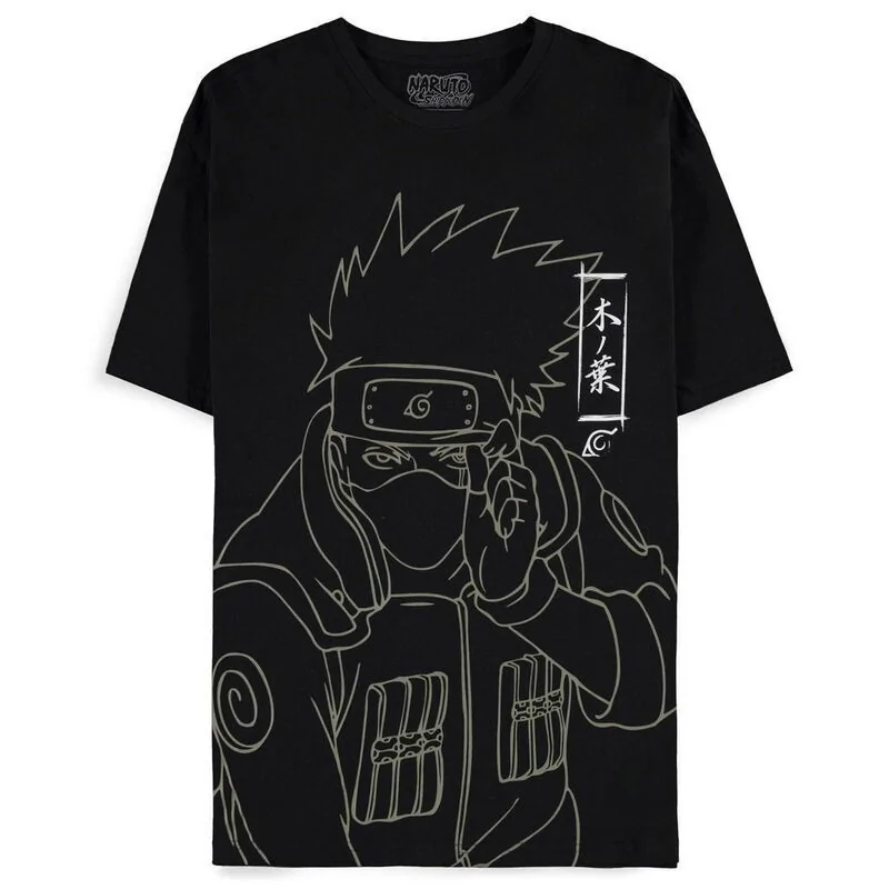 Diariamente Ananiver Seminario Camiseta Kakashi Line Art Naruto Shippuden