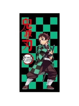 Toalla Tanjiro Kamado Demon Slayer Kimetsu no Yaiba Microfibra de SELECTA VISION en Otros | La Cueva Roja