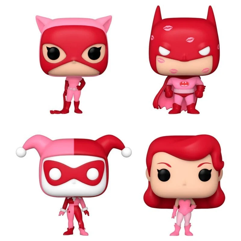 Compra Caja 4 Pocket POP DC Comics San Valentin de Funko al mejor prec