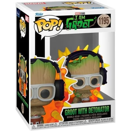 Funko POP! Marvel I am Groot: Groot with Detonator (1195) [PREVENTA]
