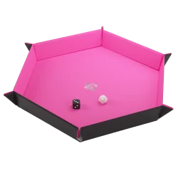 Compra Magnetic Dice Tray Hexagonal Black/Pink de Gamegenic al mejor p