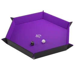 Compra Magnetic Dice Tray Hexagonal Black/Purple de Gamegenic al mejor