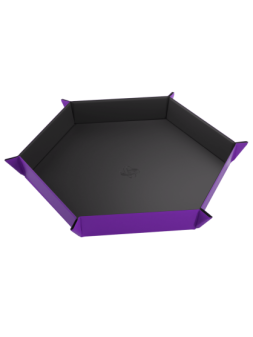 Magnetic Dice Tray Hexagonal Black/Purple de Gamegenic en Otros | La Cueva Roja