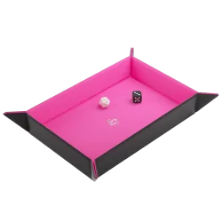 Compra Magnetic Dice Tray Rectangular Black/Pink de Gamegenic al mejor