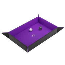 Compra Magnetic Dice Tray Rectangular Black/Purple de Gamegenic al mej