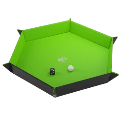 Compra Magnetic Dice Tray Hexagonal Black/Green de Gamegenic al mejor 