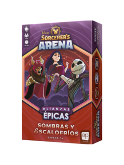 Disney Sorcerer's Arena: Epic Alliances Sombras y Escalofríos de USAopoly en Juegos de Tablero | La Cueva Roja