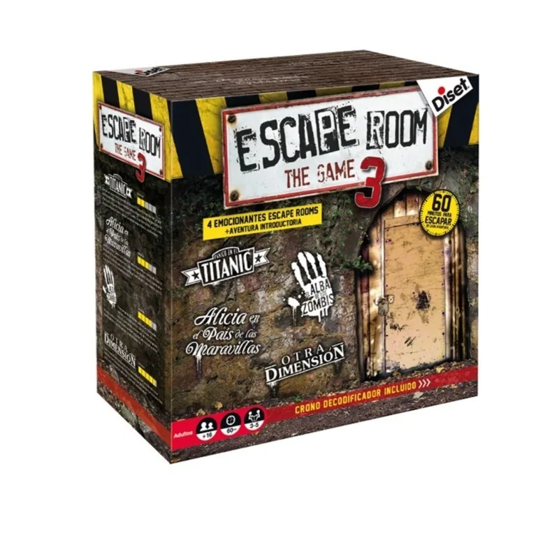 Compra Escape Room The Game 3 de Diset al mejor precio (42,62 €) Compra Escape Room The Game 3 de Diset al mejor precio (42,62 €)