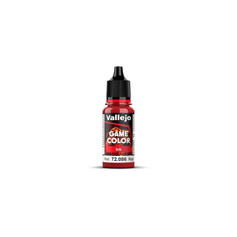 Compra Rojo Game Color Ink Tinta Vallejo 18 ml (72086) de Vallejo al m