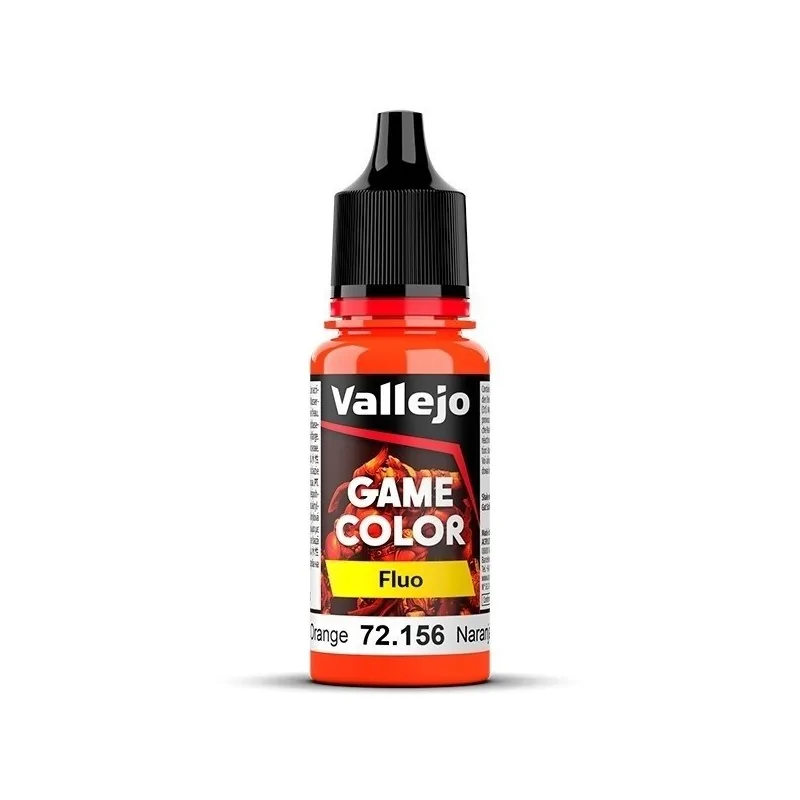Comprar Naranja Fluorescente Game Color Fluo Vallejo 18 ml (72156) bar