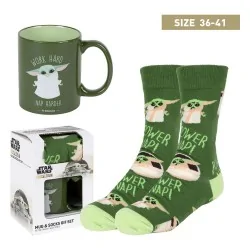 Compra Star Wars: The Mandalorian Taza y Calcetines Set Grogu 36-41 de