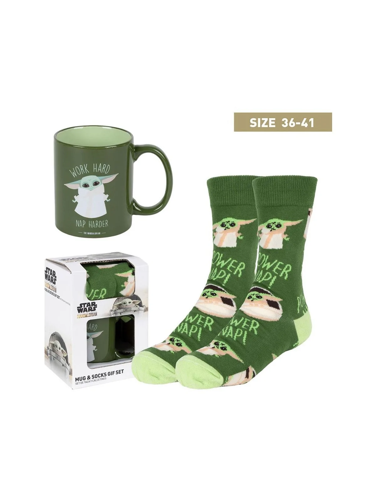 Comprar Star Wars: The Mandalorian Taza y Calcetines Set Grogu 36-41 b