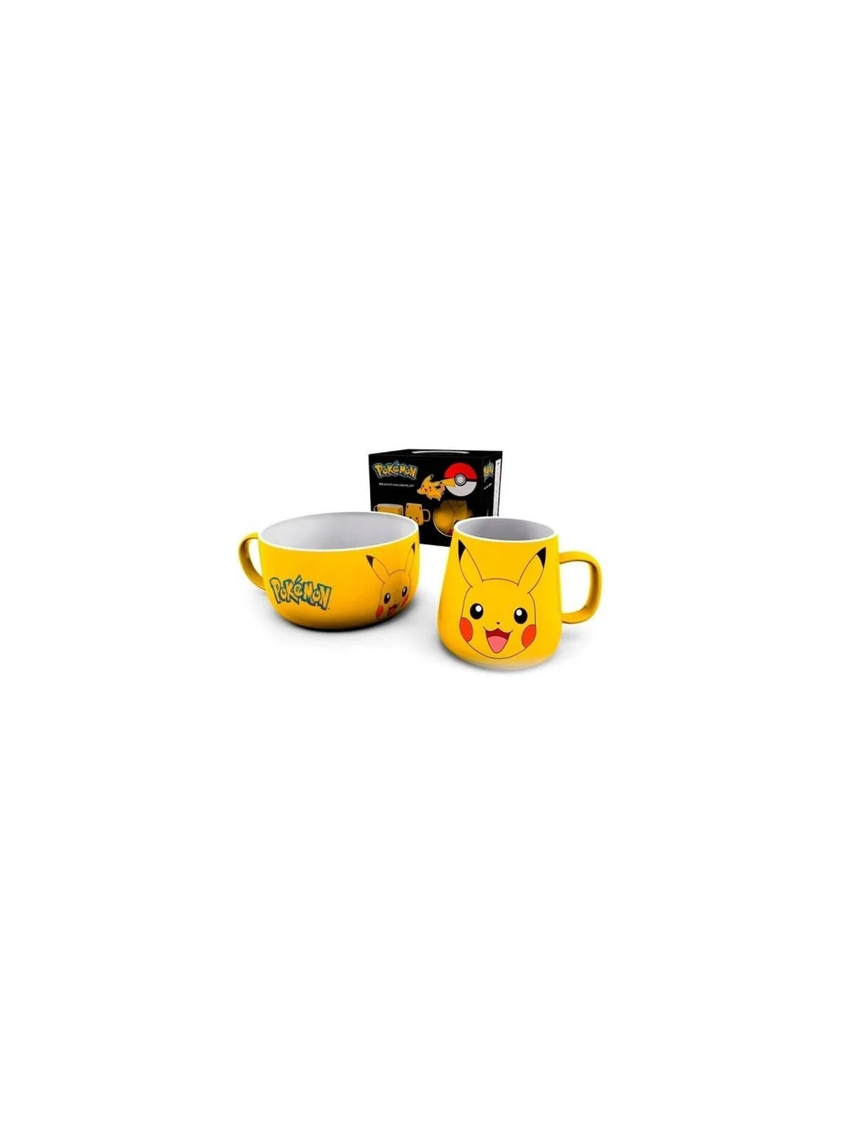 Comprar Set desayuno pokemon pikachu taza & barato al mejor precio 18,
