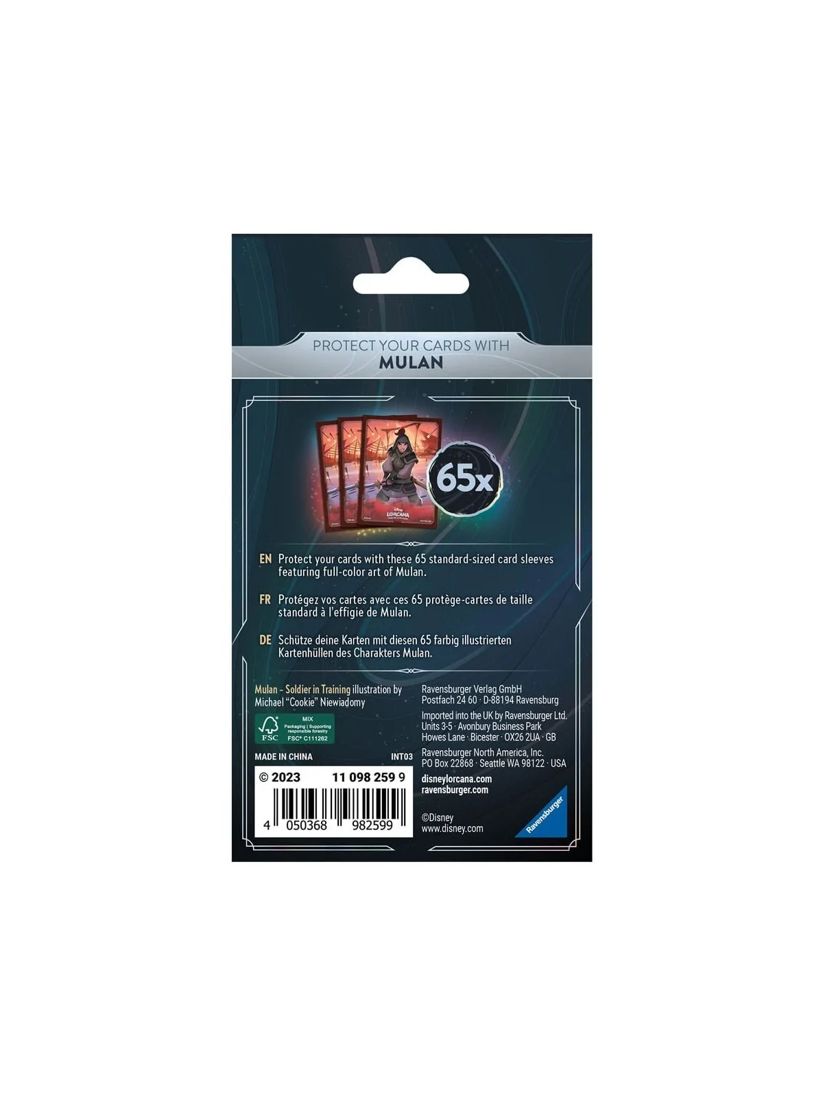 Compra Disney Lorcana TCG Fundas de Cartas Mulan (Inglés) de Ravensbur