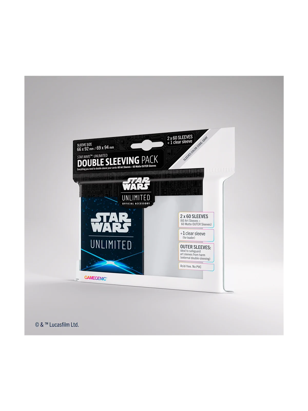Compra Star Wars Unlimited: Art Sleeves Double Space Blue de Gamegenic