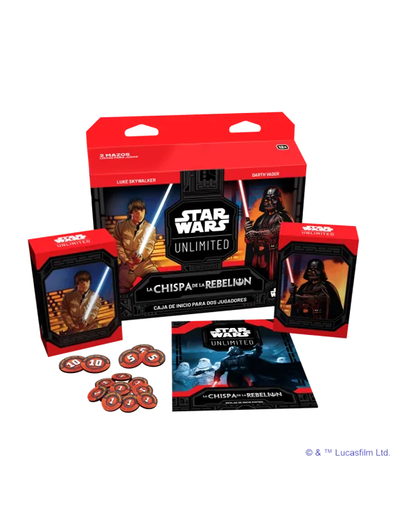 Compra Star Wars Unlimited: La Chispa de la Rebelión Caja Inicio de Fa