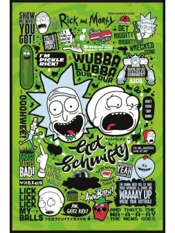 Compra Rick and Morty Quotes 61 x 91 cm de Pyramid al mejor precio (9,