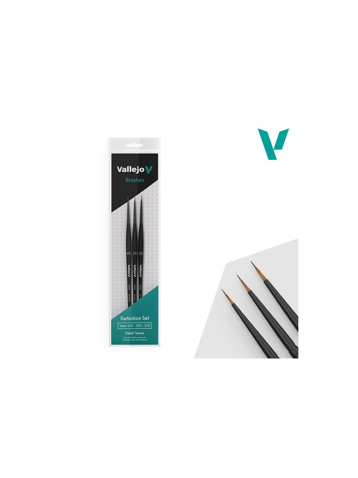 Compra Vallejo Definition Set: Detail Series - Pelo Sintetico Size 4/0