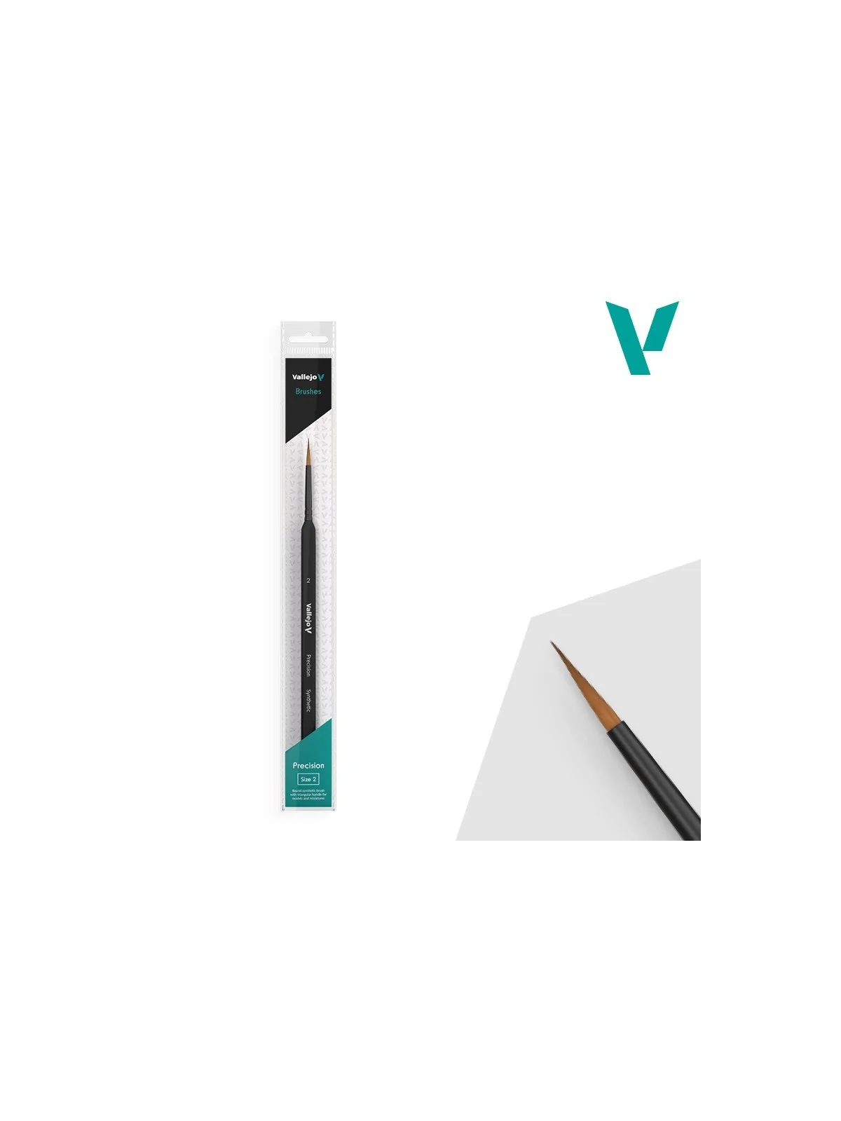 Compra Vallejo Precision: Pelo Sintético - Mango Triangular Size 2 (B0