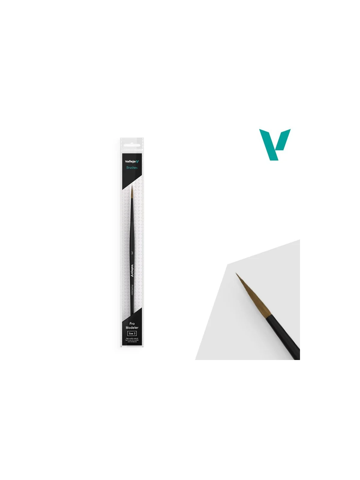 Compra Vallejo Pro Modeler - Pelo Natural Size 3 (B01003) de Vallejo a
