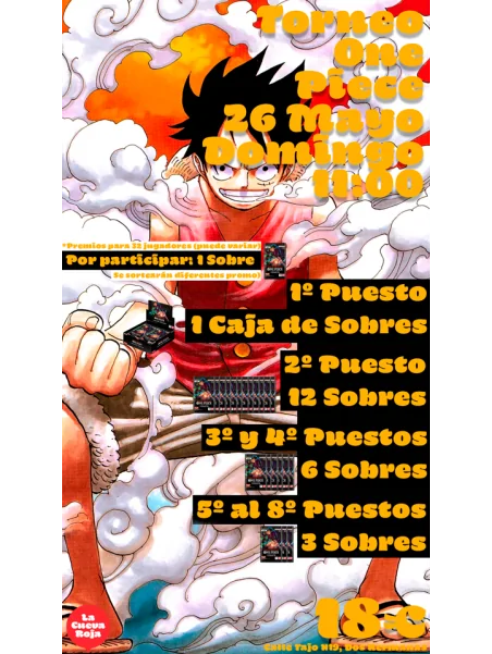 Comprar Torneo One Piece - 26 Mayo barato al mejor precio 18,00 € de 
