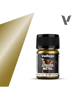 Compra Oro Verde Liquid Metal Vallejo 18 ml (70795) de Vallejo al mejo