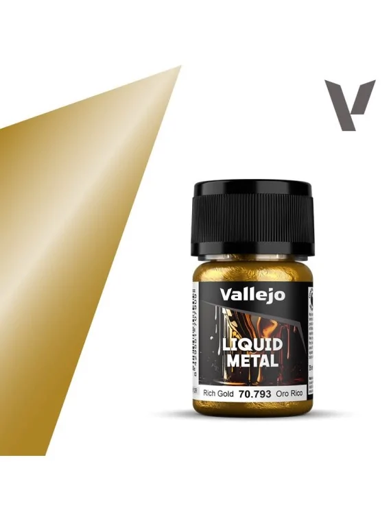 Compra Oro Rico Liquid Metal Vallejo 18 ml (70793) de Vallejo al mejor