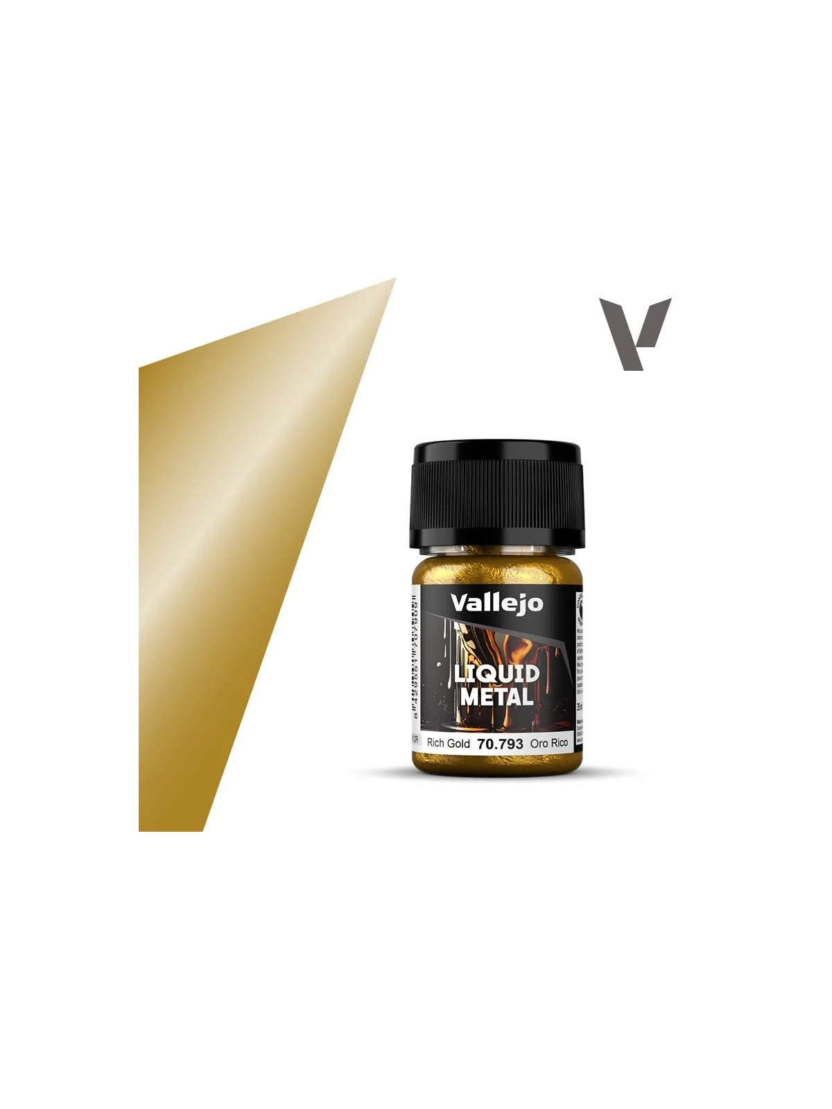 Compra Oro Rico Liquid Metal Vallejo 18 ml (70793) de Vallejo al mejor