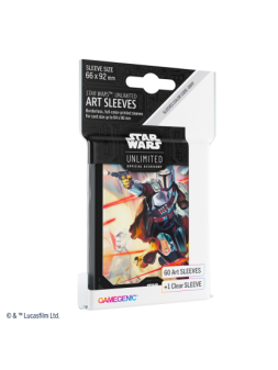 Star Wars Unlimited Art Sleeves Mandalorian de Gamegenic en Juegos de Tablero | La Cueva Roja